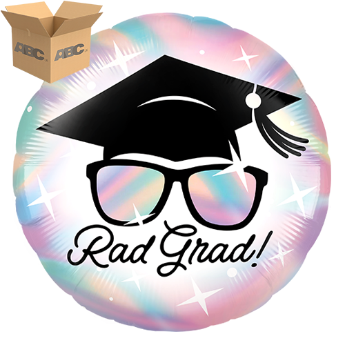 [PF-0164-18-50-1-CASE] 18" Round Colorful Rad Grad (Case of 50) - Prima