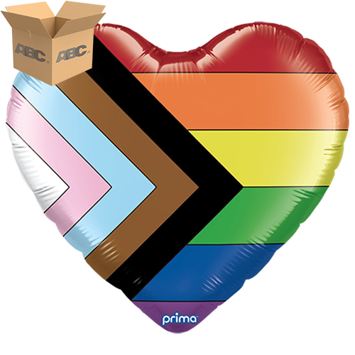 [PF-0167-24-50-1-CASE] 24" Pride Progress Heart (Case of 50) - Prima