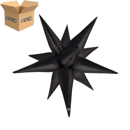 [PD-0139-26-50-1-CASE] 26" Black Satin Starburst (Case of 50) - Prima