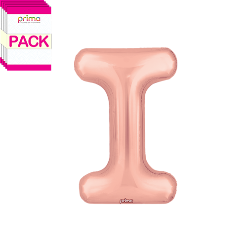 [PF-RGDI-16-50-2-BAND] 16" Rose Gold Letter I (Pack of 5) - Prima