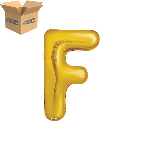 [PF-GLDF-16-50-2-CASE] 16" Gold Letter F (Case of 50) - Prima
