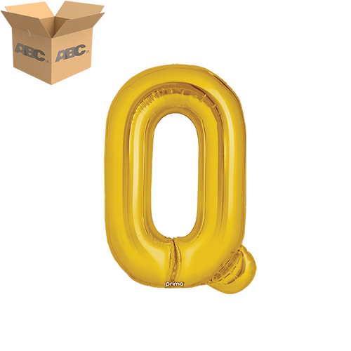 [PF-GLDQ-16-50-2-CASE] 16" Gold Letter Q (Case of 50) - Prima