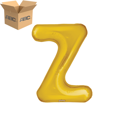 [PF-GLDZ-16-50-2-CASE] 16" Gold Letter Z (Case of 50) - Prima