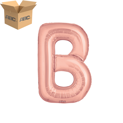 [PF-RGDB-16-50-2-CASE] 16" Rose Gold Letter B (Case of 50) - Prima