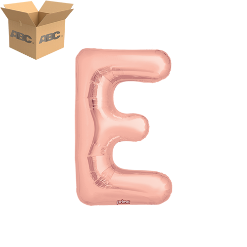 [PF-RGDE-16-50-2-CASE] 16" Rose Gold Letter E (Case of 50) - Prima