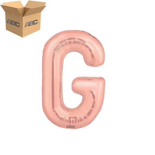 [PF-RGDG-16-50-2-CASE] 16" Rose Gold Letter G (Case of 50) - Prima