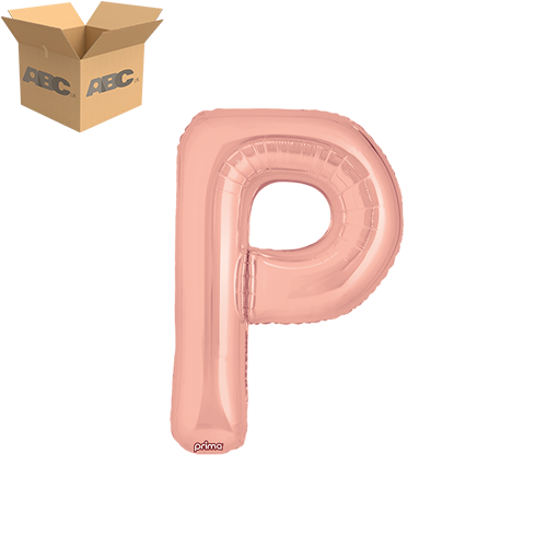 [PF-RGDP-16-50-2-CASE] 16" Rose Gold Letter P (Case of 50) - Prima