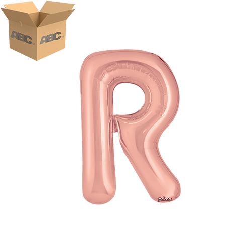 [PF-RGDR-16-50-2-CASE] 16" Rose Gold Letter R (Case of 50) - Prima
