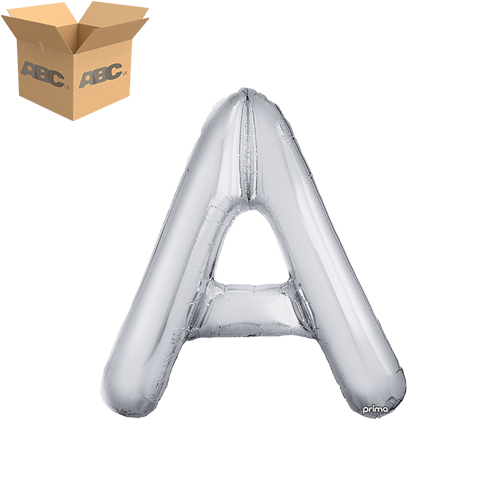 [PF-SLVA-16-50-2-CASE] 16" Silver Letter A (Case of 50) - Prima