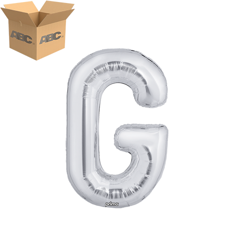 [PF-SLVG-16-50-2-CASE] 16" Silver Letter G (Case of 50) - Prima