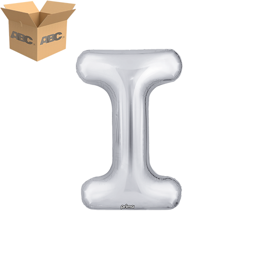 [PF-SLVI-16-50-2-CASE] 16" Silver Letter I (Case of 50) - Prima