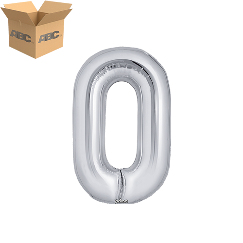 [PF-SLVO-16-50-2-CASE] 16" Silver Letter O (Case of 50) - Prima
