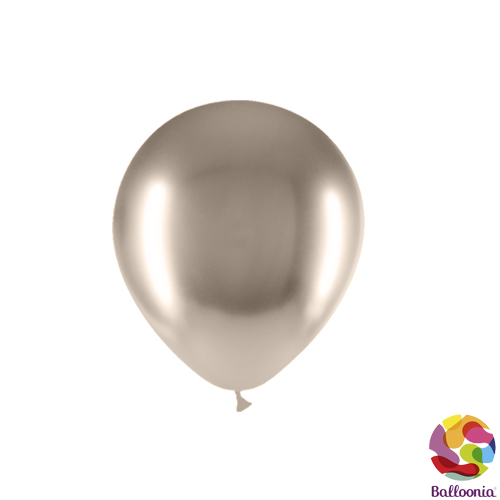 [45B08*100] 5" Round Balloons - Brilliant. Beige B08 - 100CT - Balloonia