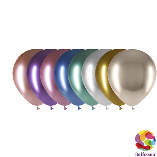 [45B*100] 5" Round Balloons - Brilliant. Assortment  - 100CT - Balloonia