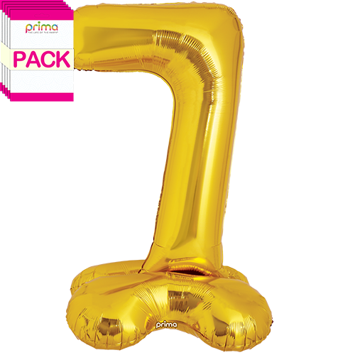 [PF-GDST7-40-50-1-BAND] 40" Gold Standing Number 7 - Prima (Pack of 5)