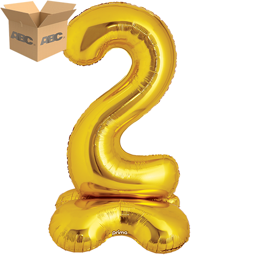 [PF-GDST2-40-50-1-CASE] 40" Gold Standing Number 2 - Prima (Case of 50)
