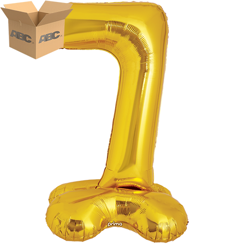 [PF-GDST7-40-50-1-CASE] 40" Gold Standing Number 7 - Prima (Case of 50)