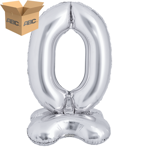 [PF-SVST0-40-50-1-CASE] 40" Silver Standing Number 0 - Prima (Case of 50)