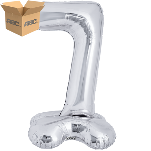 [PF-SVST7-40-50-1-CASE] 40" Silver Standing Number 7 - Prima (Case of 50)