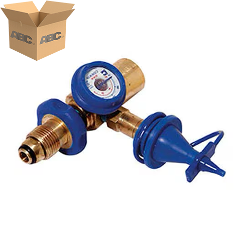 [52538-CASE] Classic Inflator Push Valve with gauge (Case of 1)