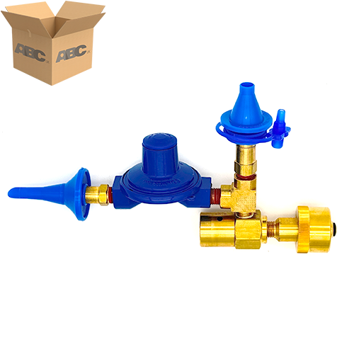 [52546-CASE] Dual Auto Gauge Inflator Soft Touch Push Valve (Case of 1)